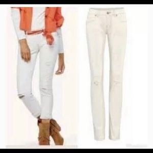 CABI Slim Boyfriend Distressed Jeans size 4